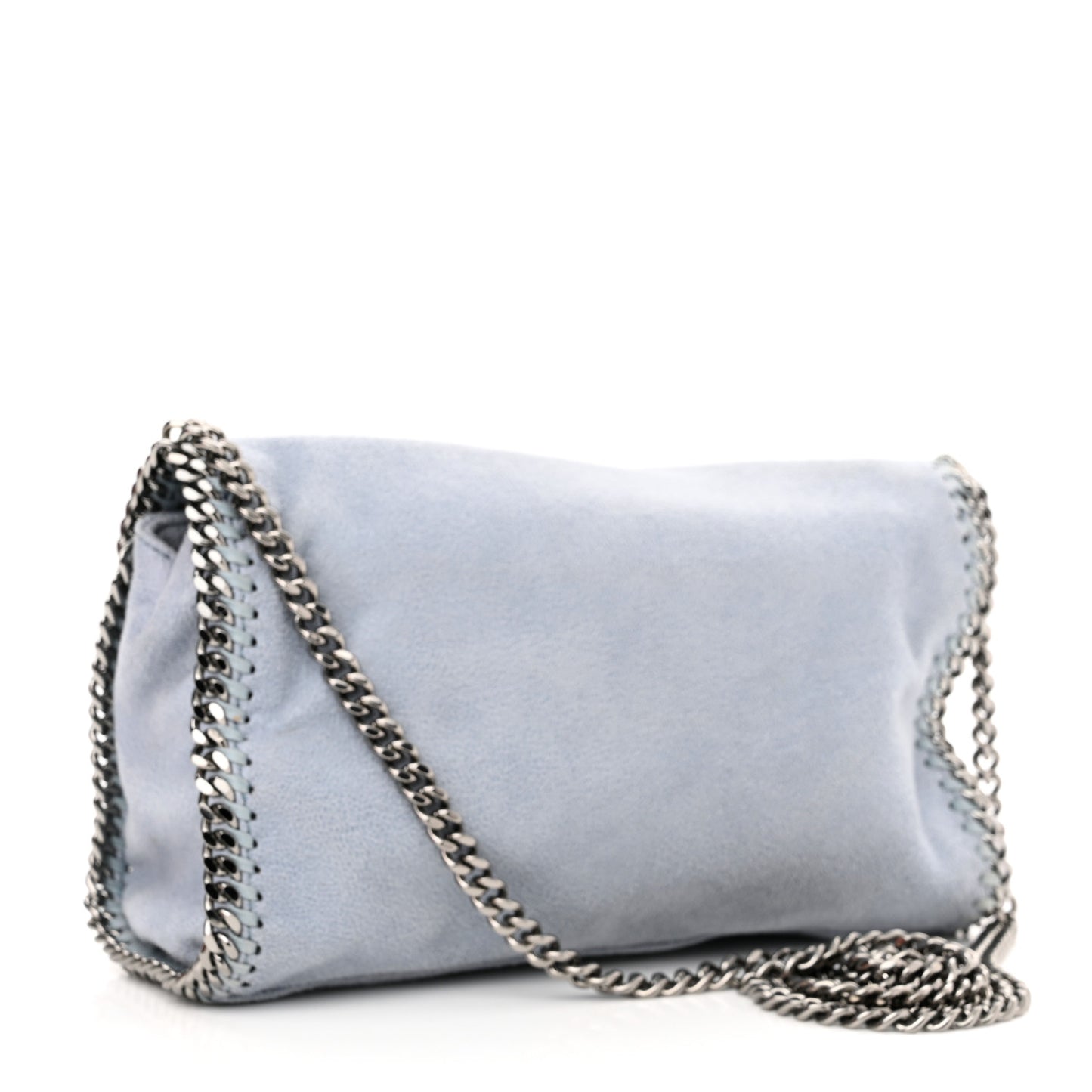 Shaggy Deer Mini Falabella Crossbody Bag Duck Blue