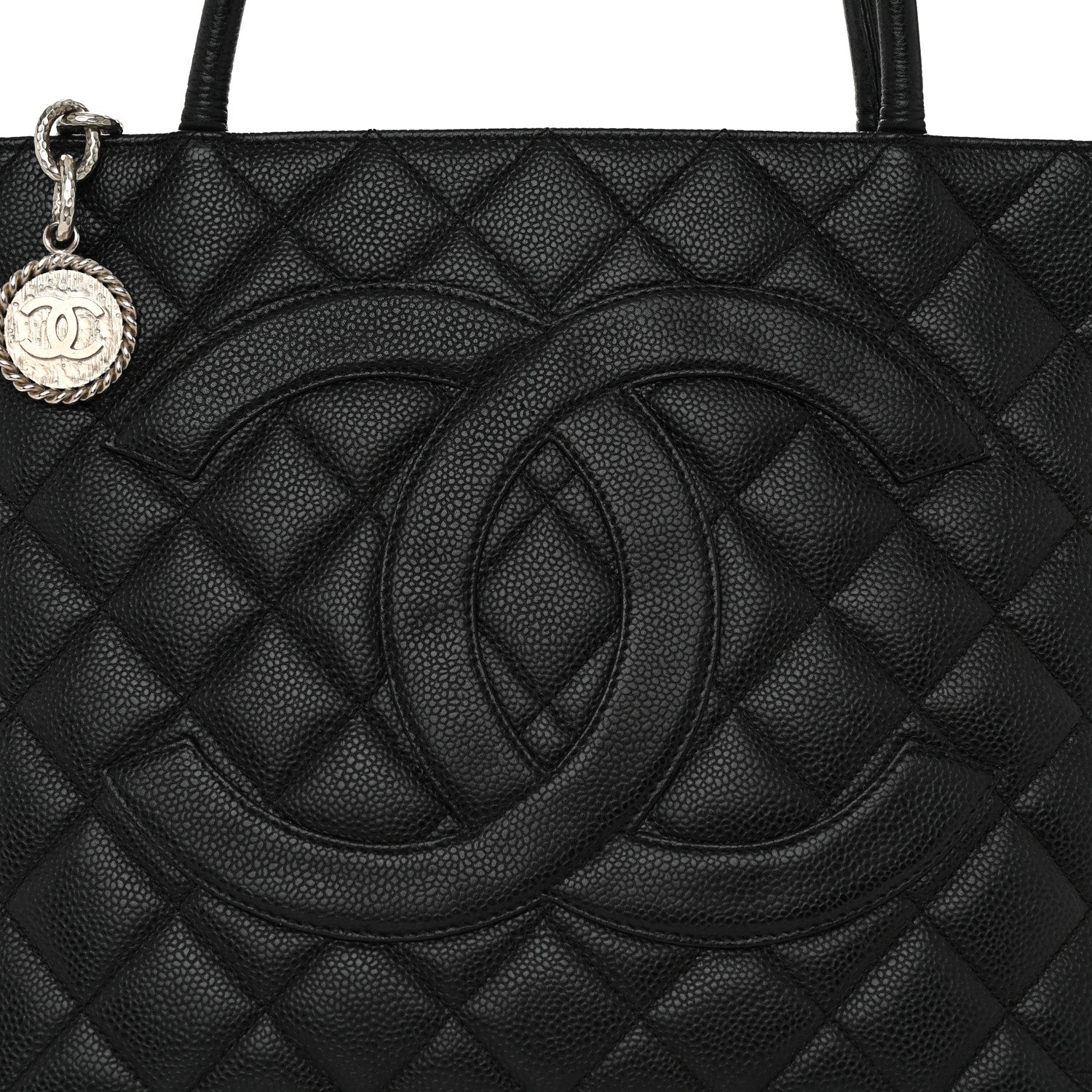 Chanel Caviar Quilted Medallion Tote Black 8 of 10