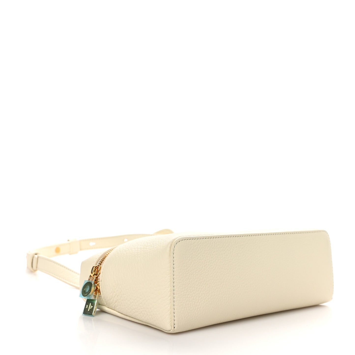 Grained Calfskin L19 Extra Pocket Pouch Whisper White
