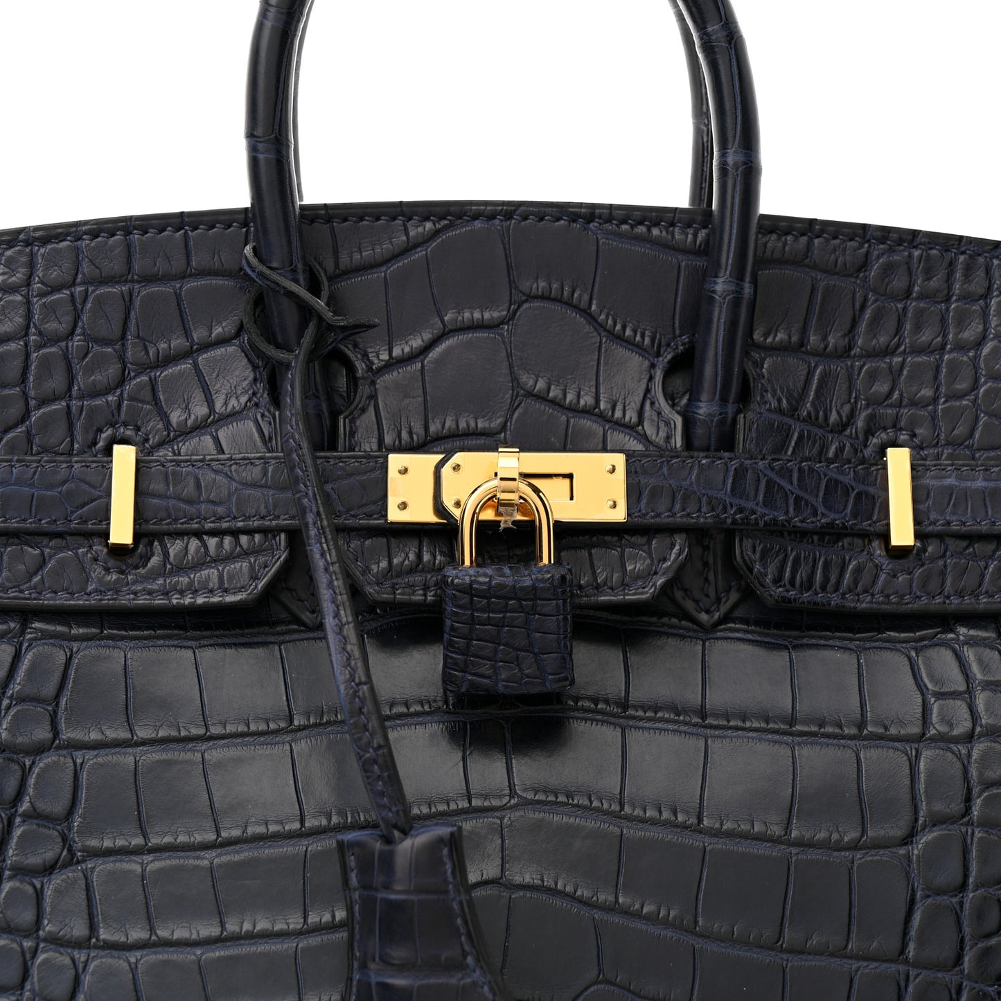 Matte Alligator Birkin 25 Bleu Indigo