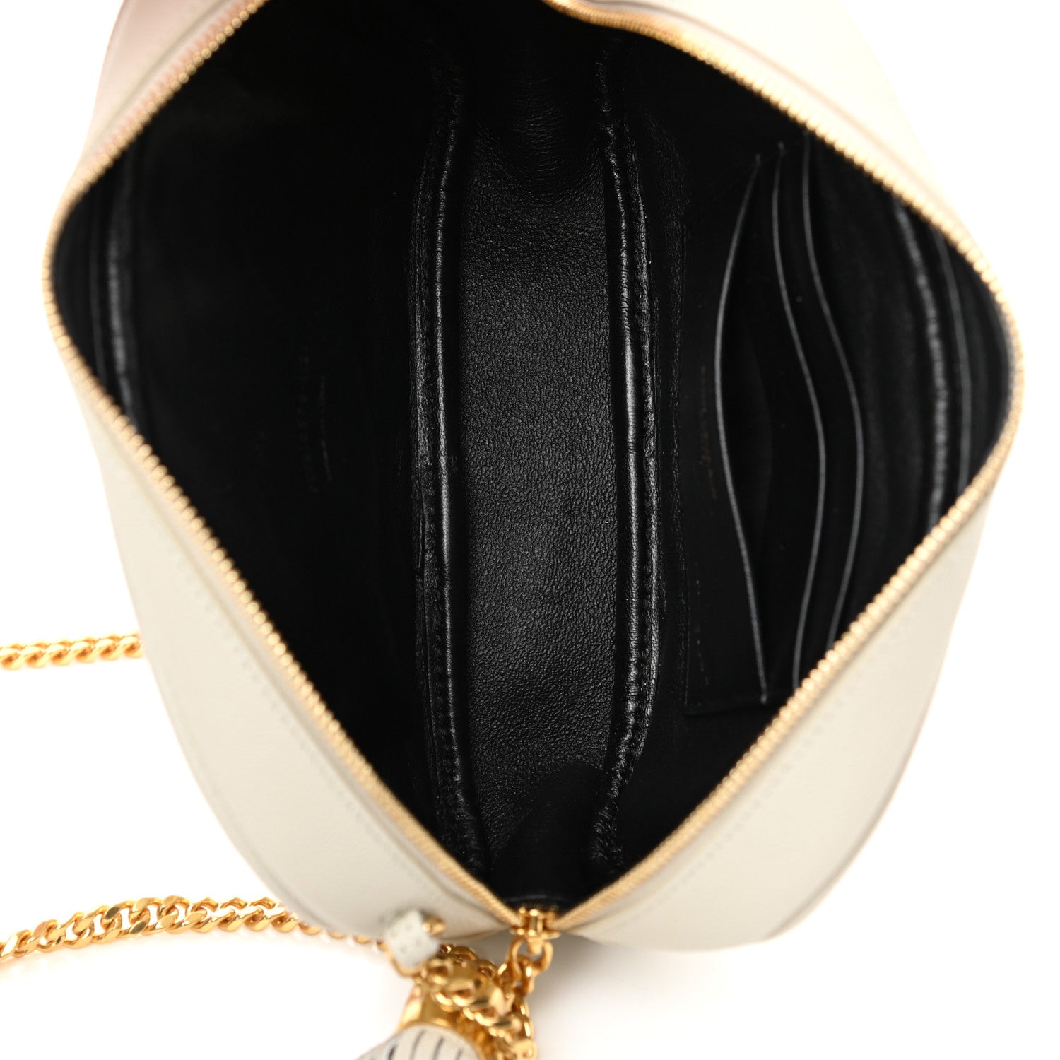 Saint Laurent Grain De Poudre Matelasse Monogram Mini Lou Camera Bag Crema Soft 4 of 12