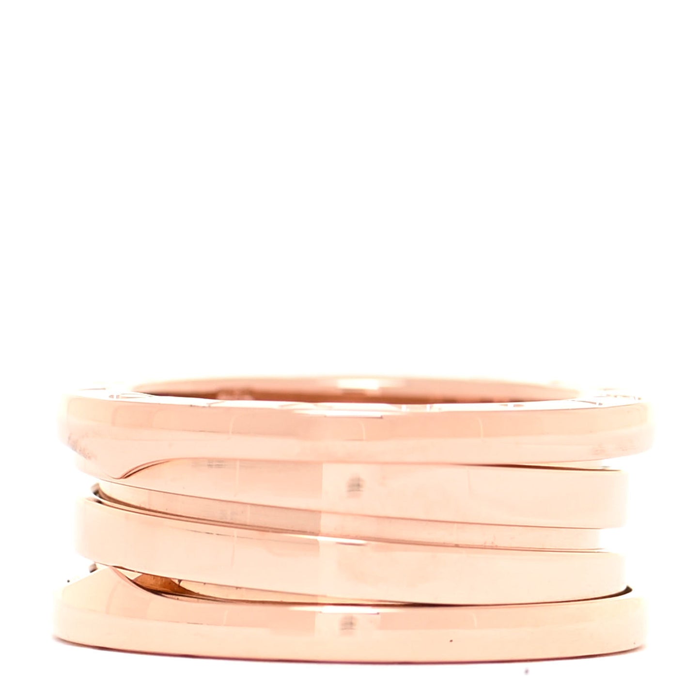 18K Rose Gold B.Zero1 Three-Band Ring 51 5.75