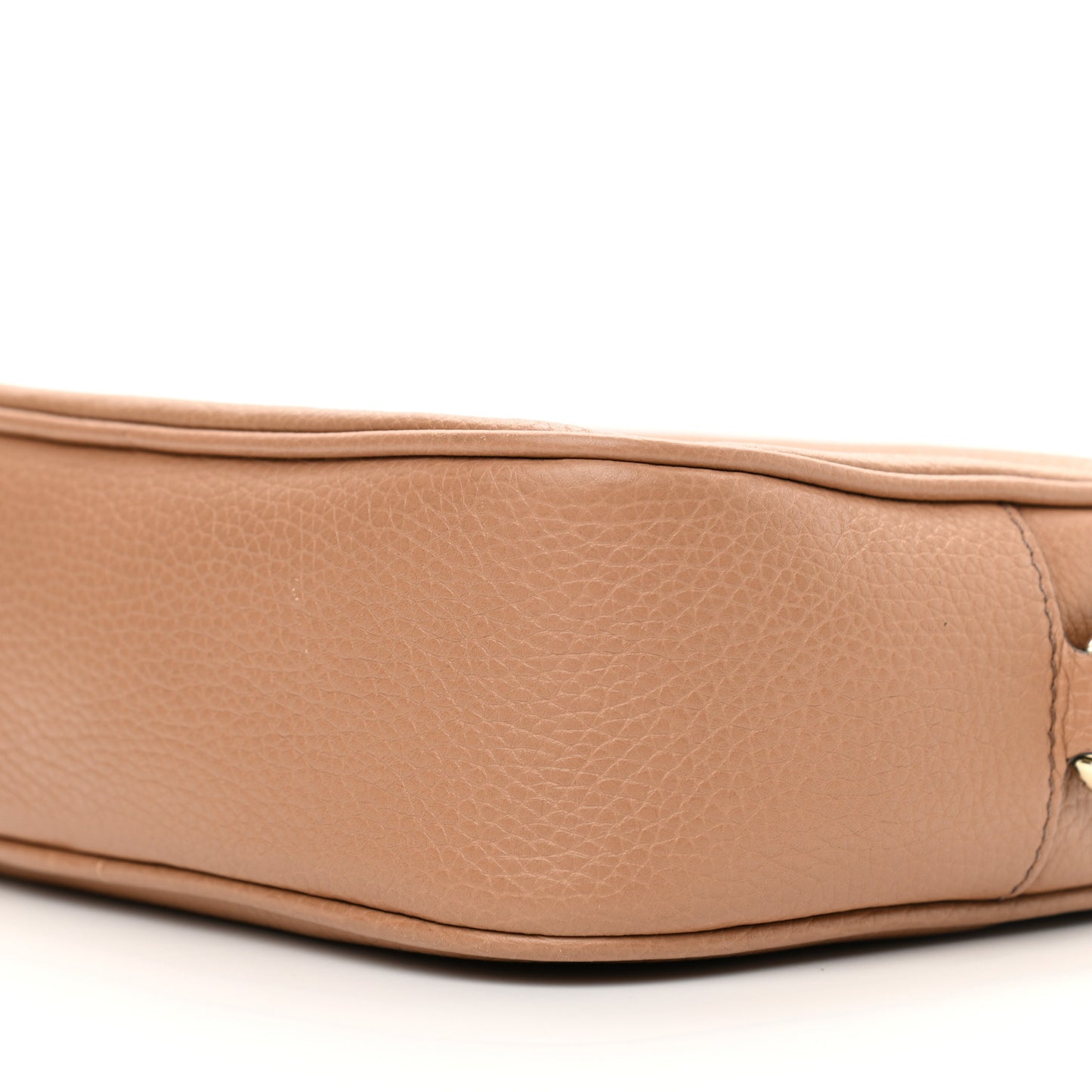 Pebbled Calfskin Small Soho Disco Bag Camelia