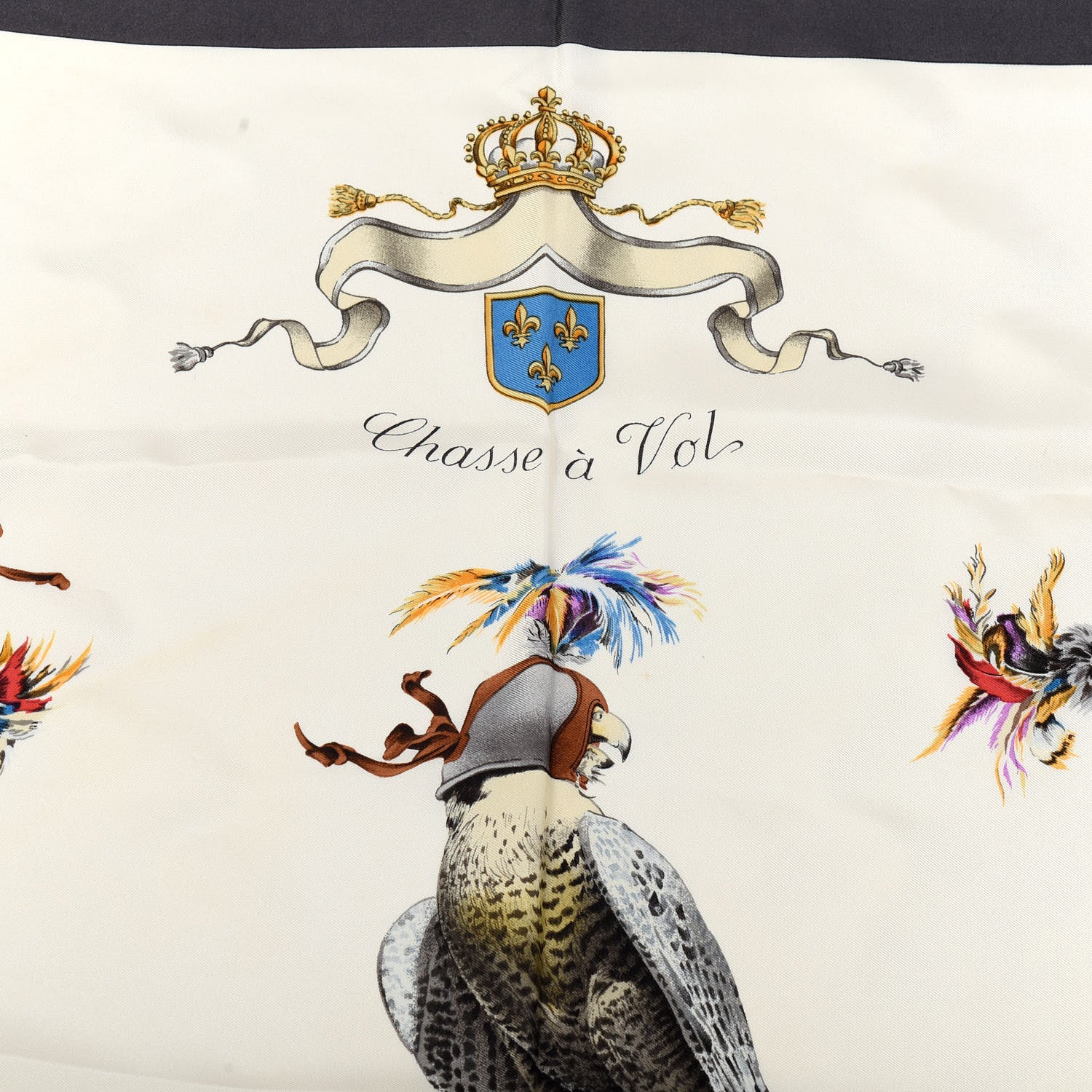 Hermes Silk Chasse A Vol Scarf 90 2 of 8