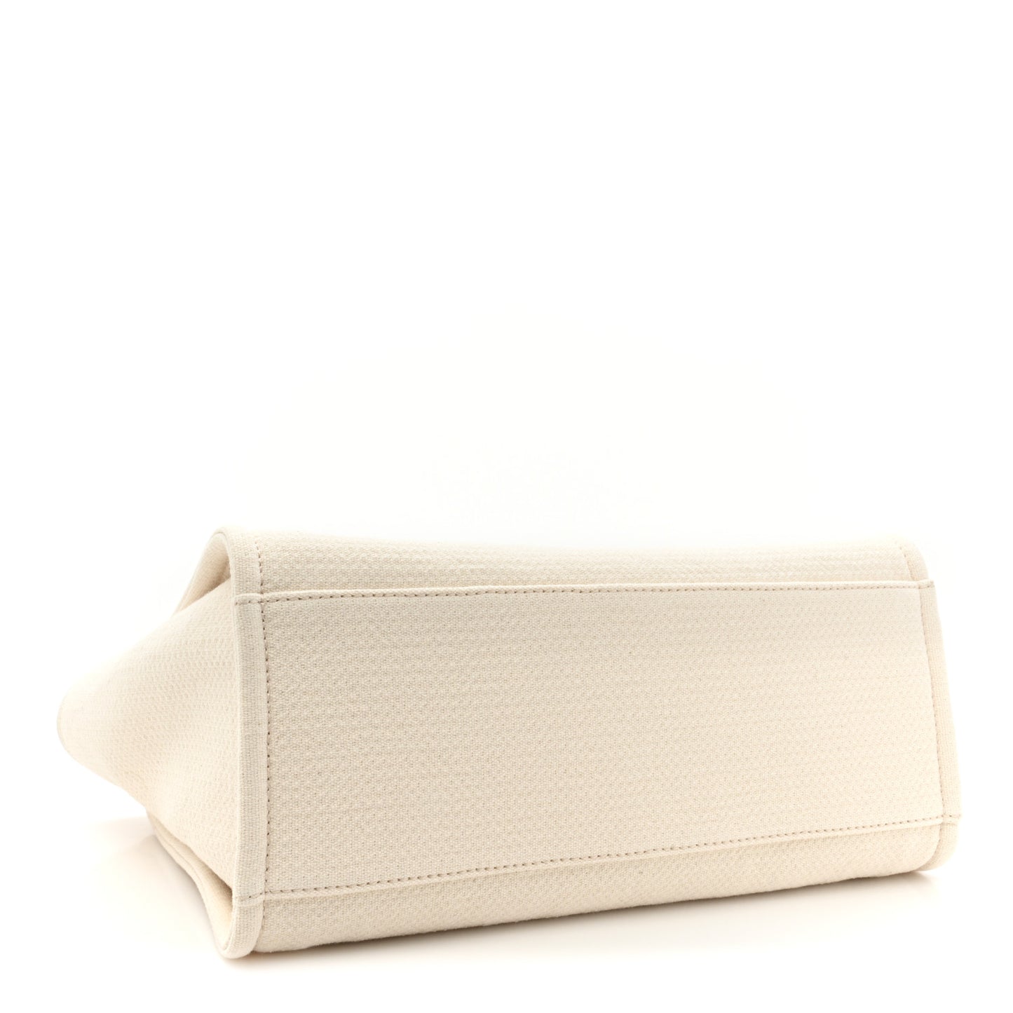 Mixed Fibers Small Deauville Tote White