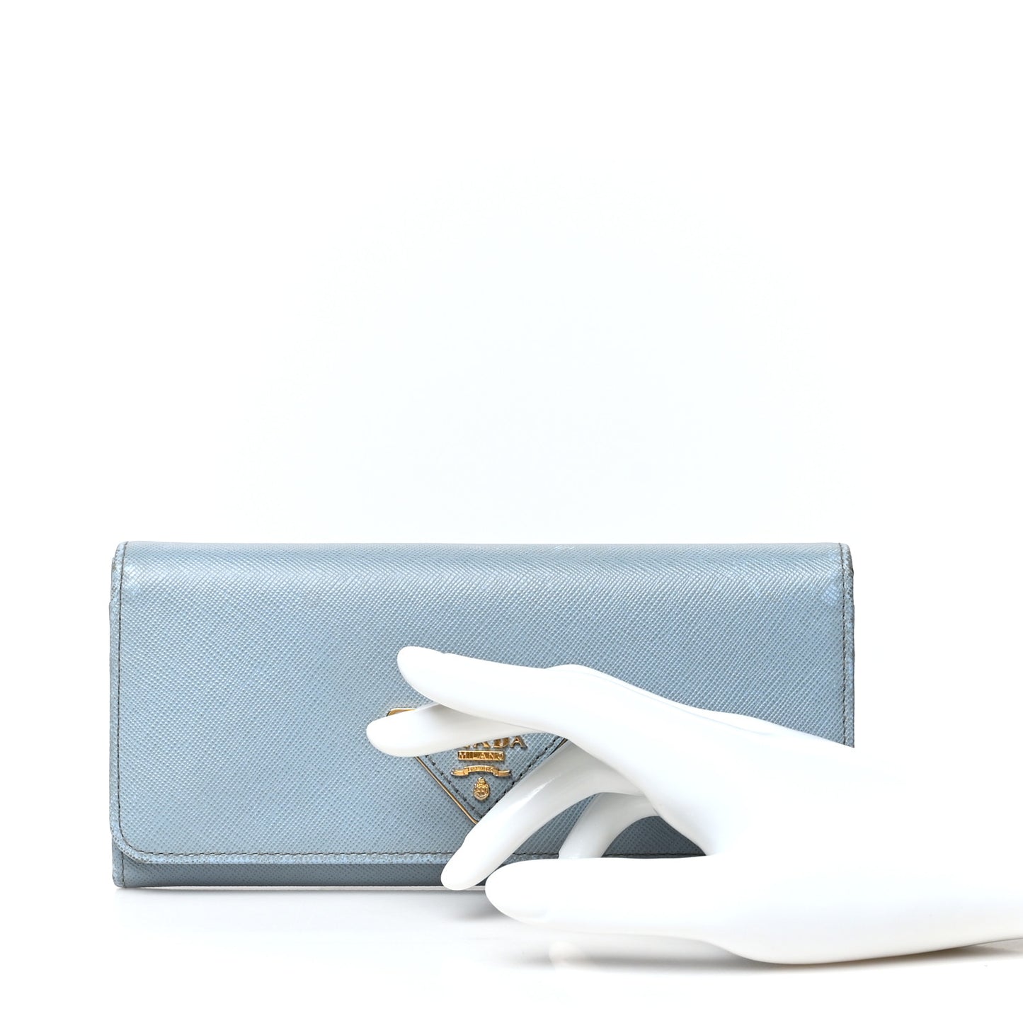 Saffiano Triangle Continental Flap Wallet Astrale
