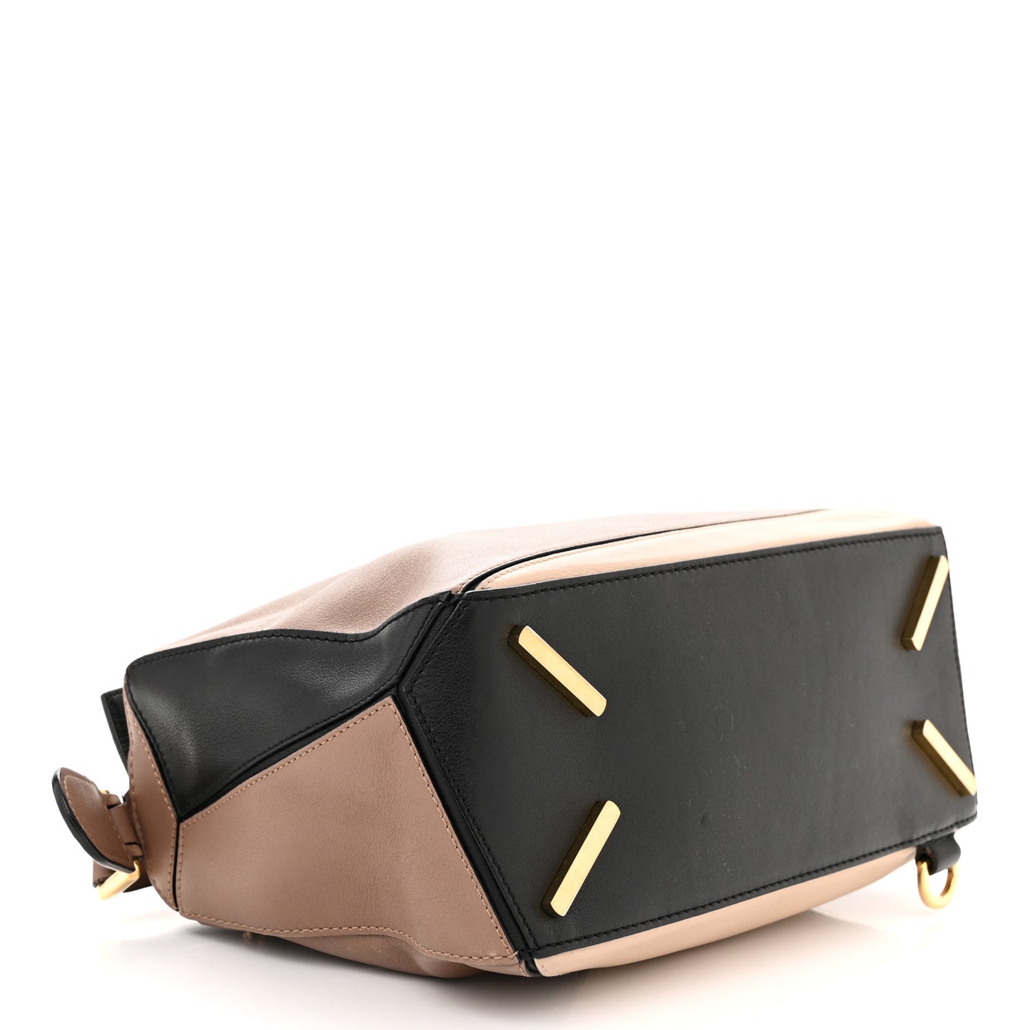 Calfskin Small Puzzle Bag Sand Hazelnut Ash