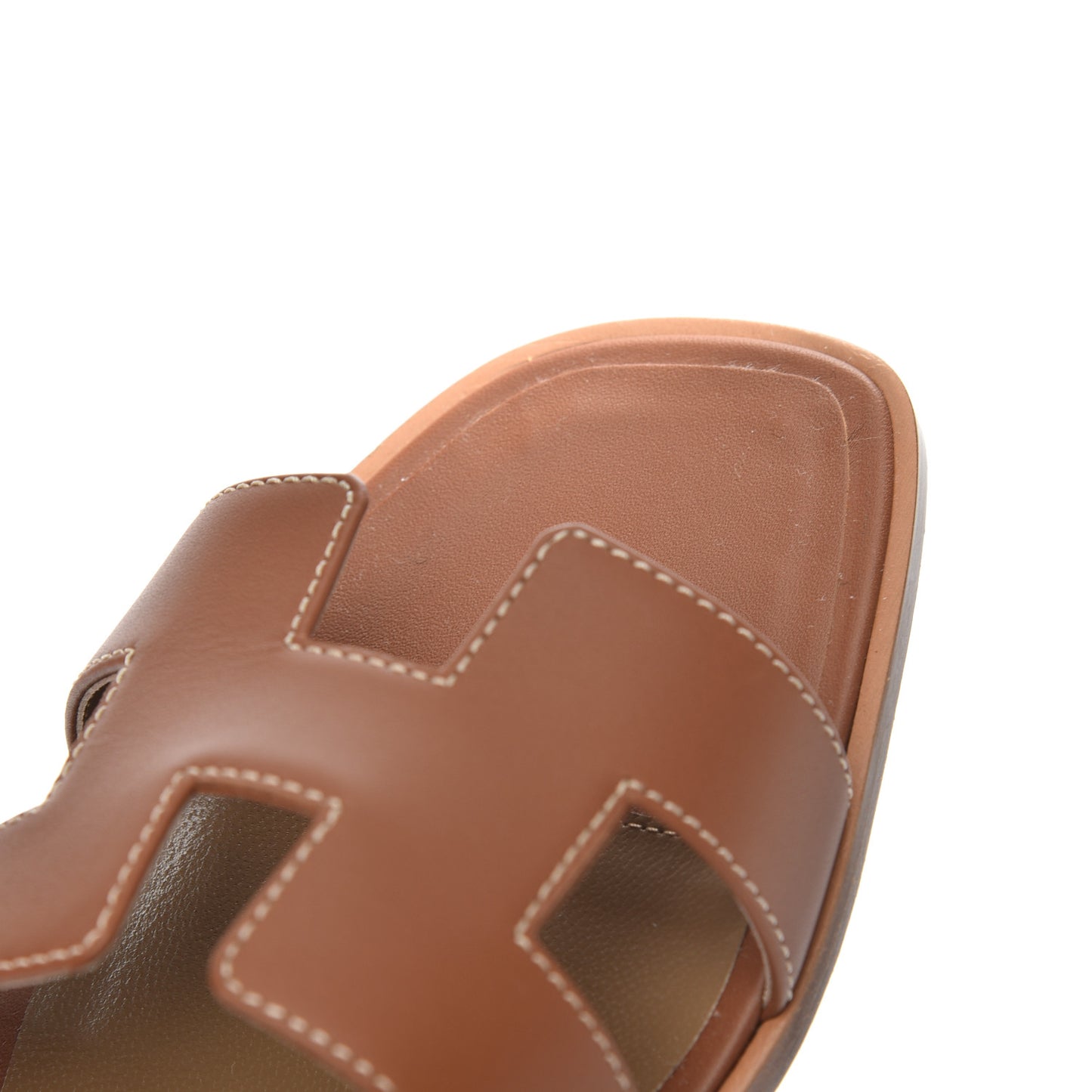Box Calfskin Oran Sandals 38 Gold