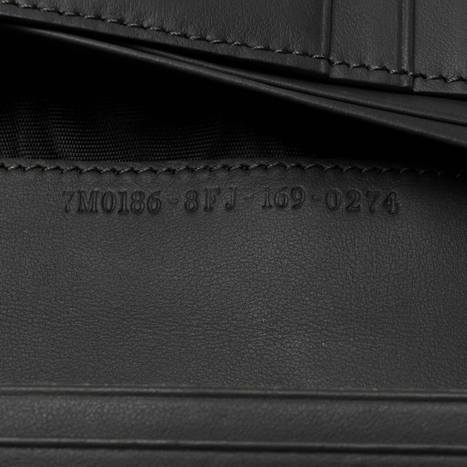 Fendi Vitello Century Elite Monster Eyes Continental Wallet Asfalto Graphite 7 of 9