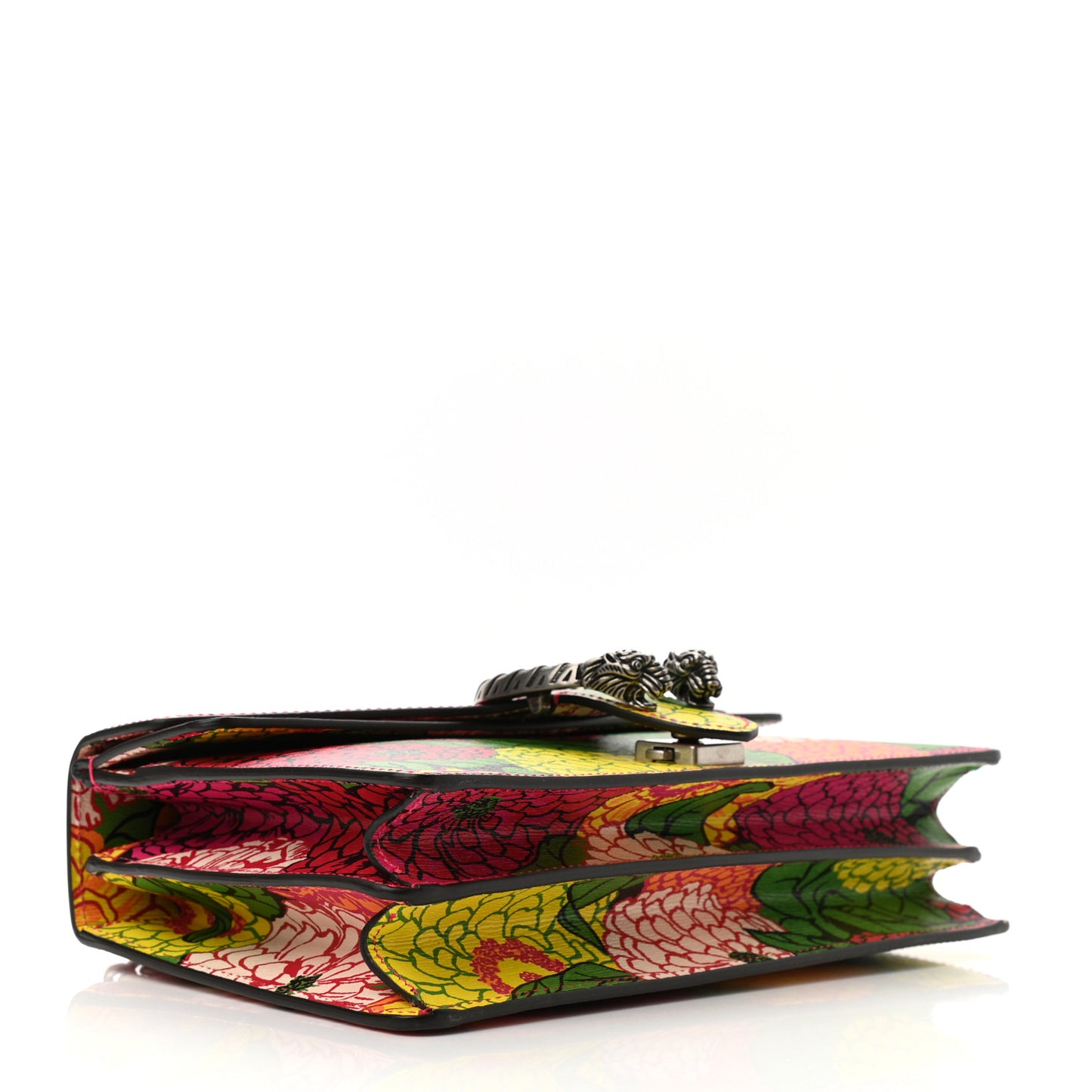 X KEN SCOTT New Shangai Calfskin Pomponica Print Small Dionysus Shoulder Bag Multicolor