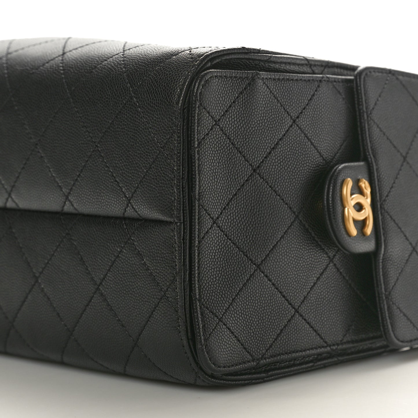 Caviar Quilted Small Chanel 25 Handbag Black