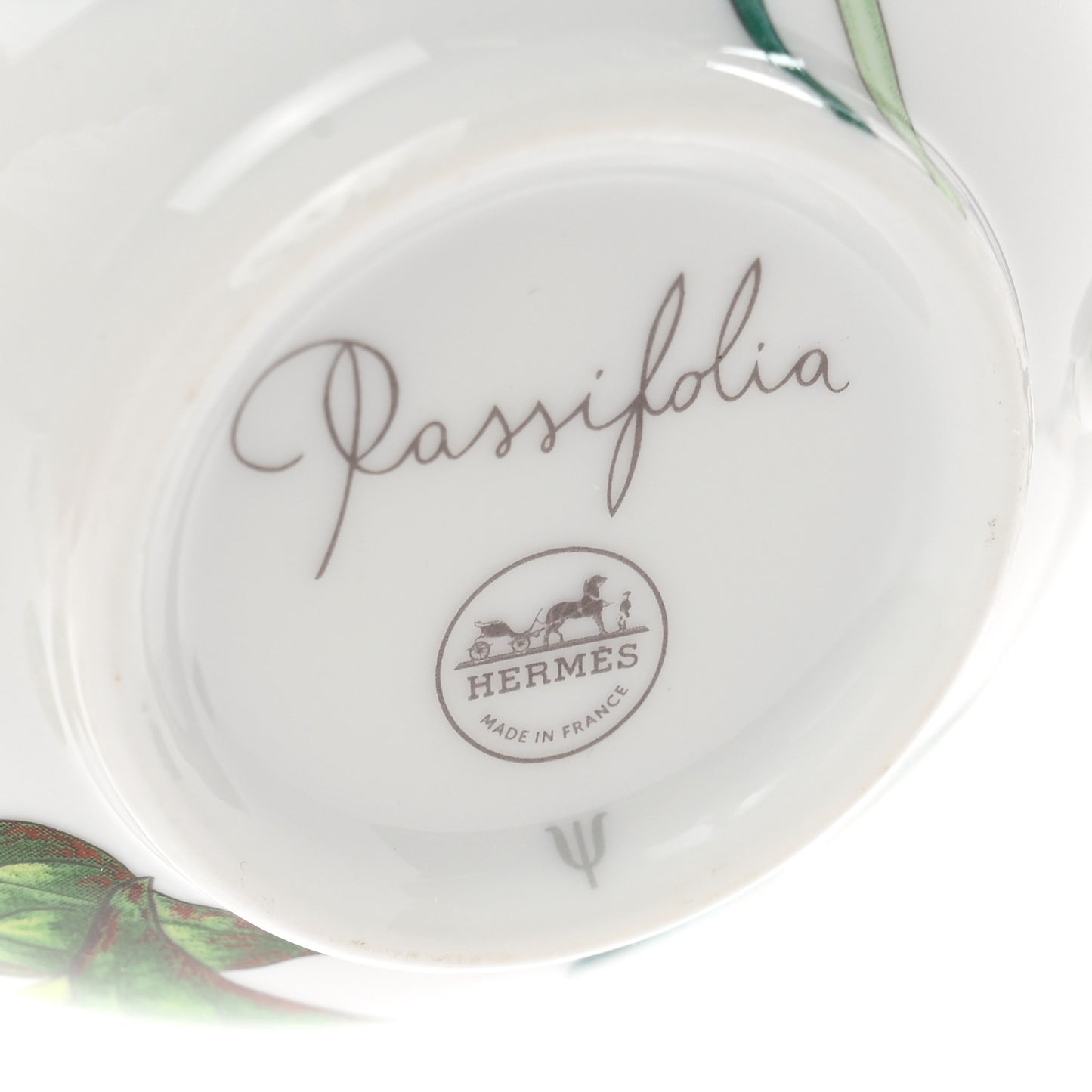 Porcelain Passifolia Tea Cup And Saucer