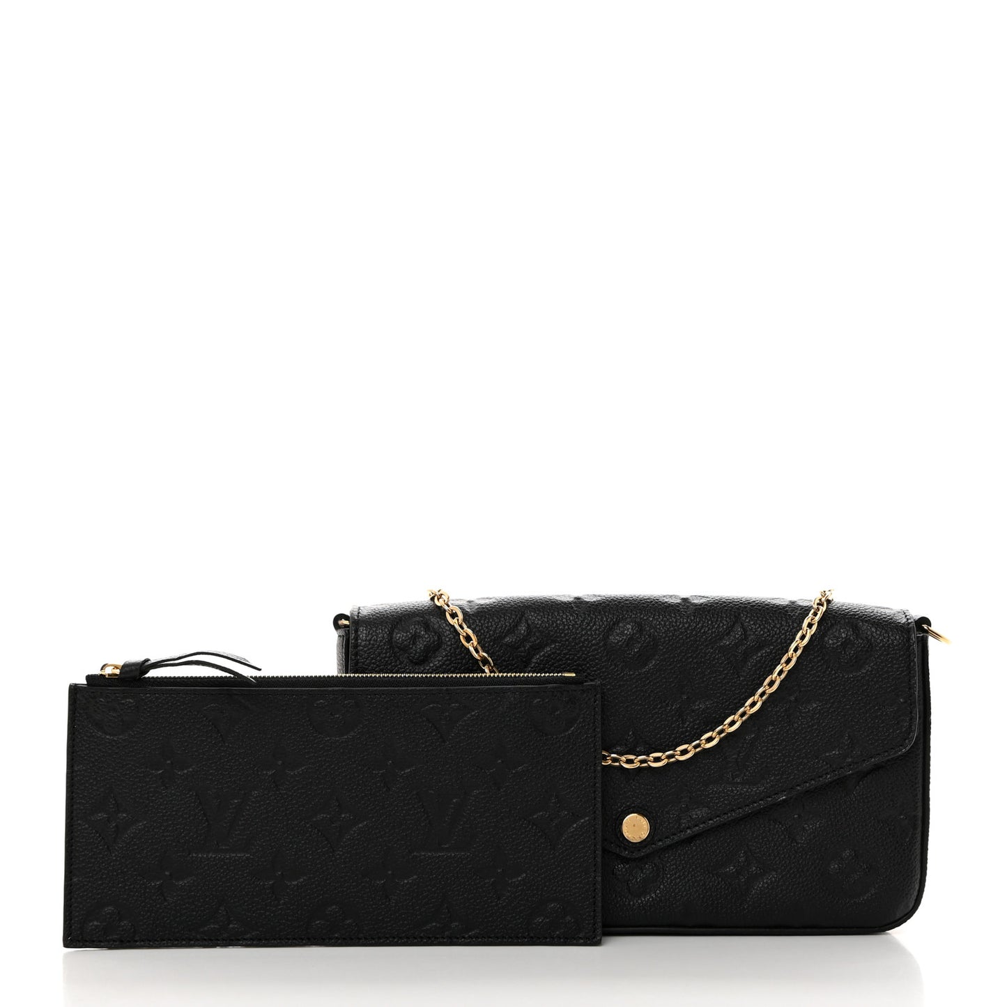 Empreinte Pochette Felicie Chain Wallet Black