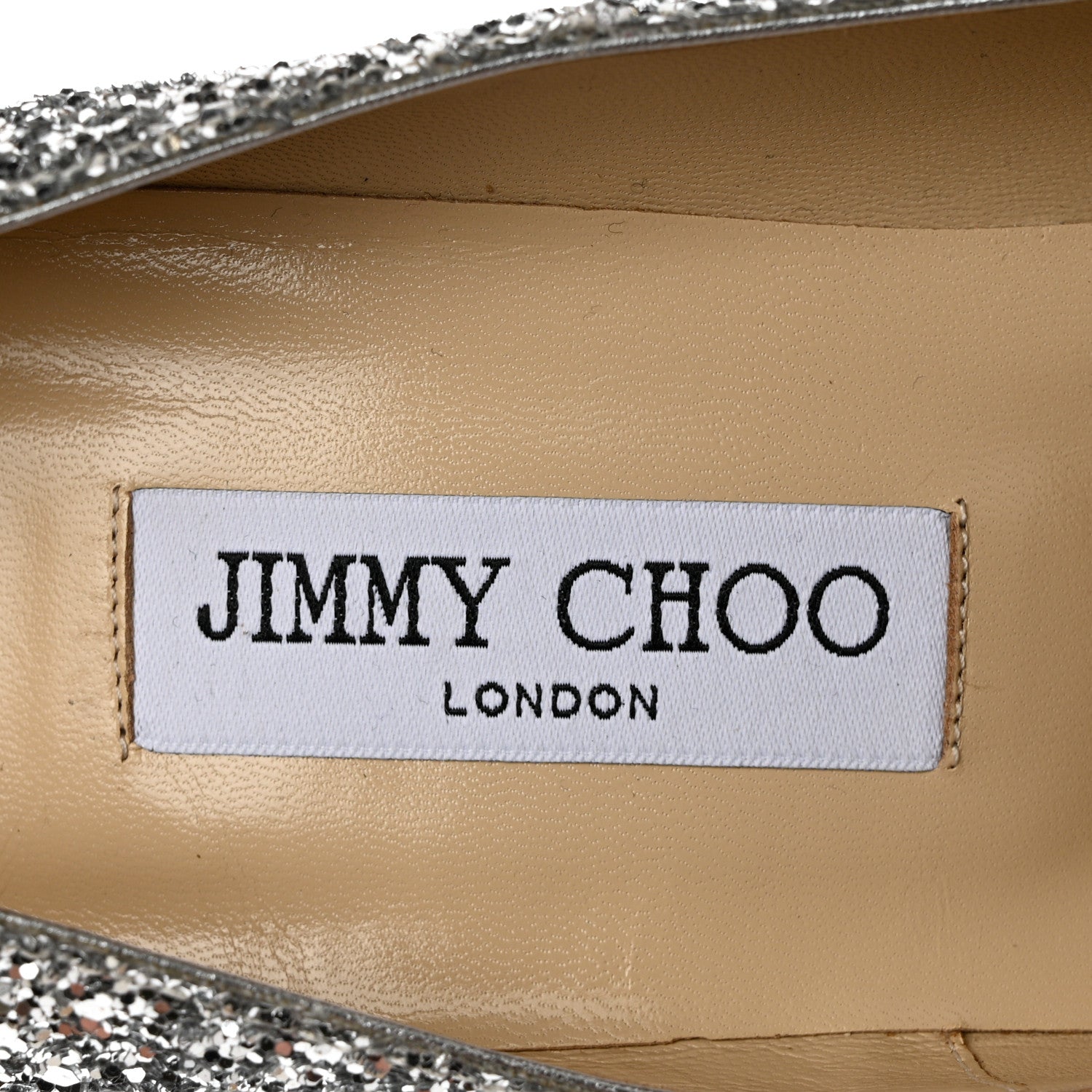 Jimmy Choo Coarse Glitter Abel 100 Pumps 40 Silver 6 of 8