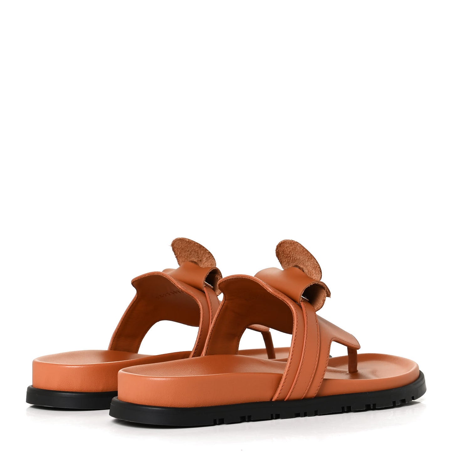 Calfskin Womens Empire Sandals 38 Marron Glaise