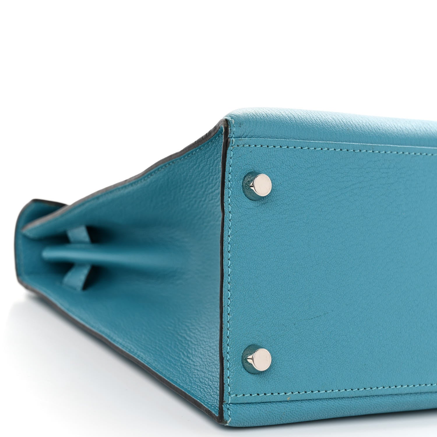 Hermes Chevre Mysore Kelly Sellier 28 Turquoise 9 of 12