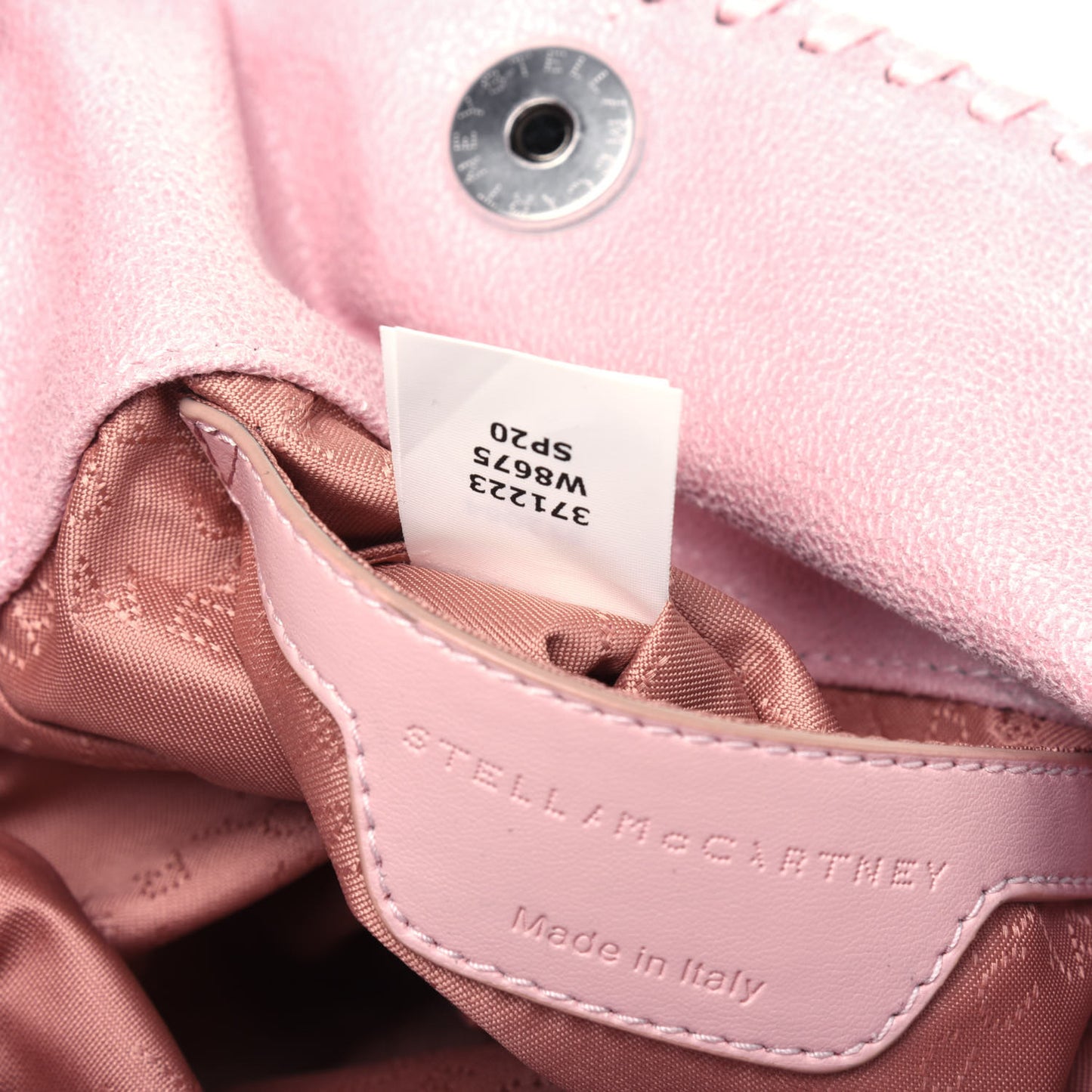 Shaggy Deer Mini Falabella Fold Over Tote Pink