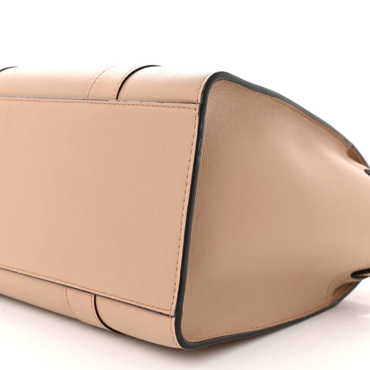 Micro Classic Grain Calfskin Small Bayswater Zip Tote Maple