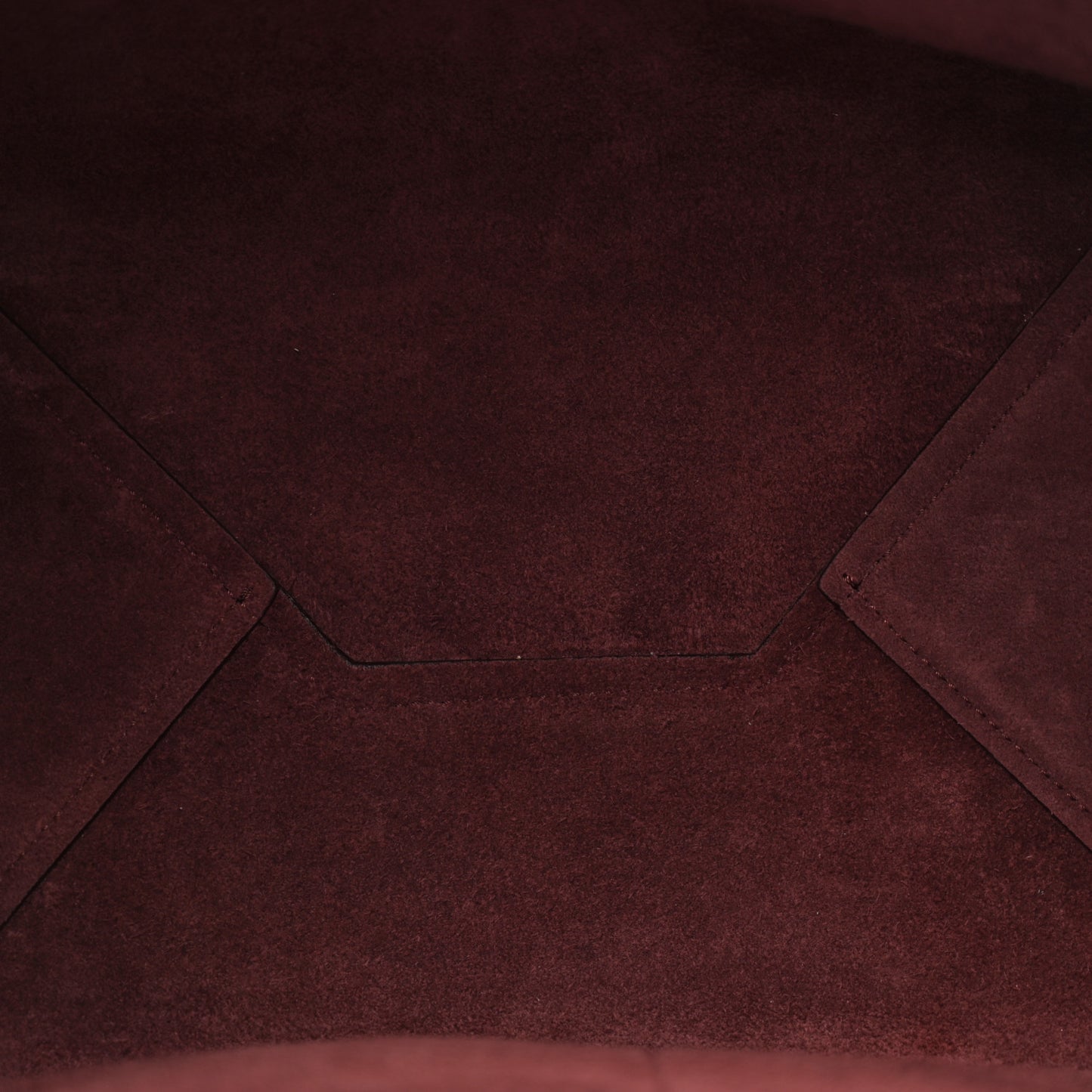 Soft Grained Calfskin Small Belt Cabas Phantom Burgundy