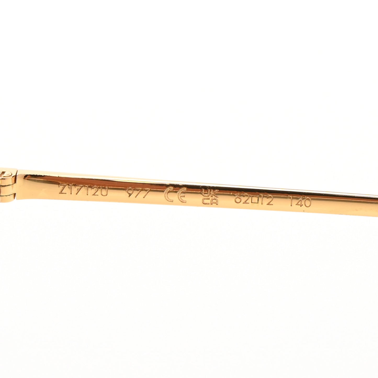 Metal Monogram LV First Pilot Sunglasses Z1712U Gold Brown