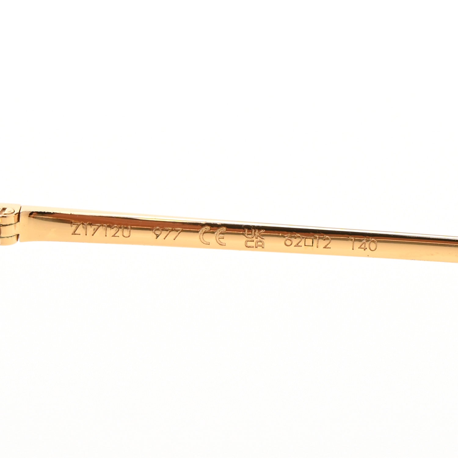 Louis Vuitton Metal Monogram LV First Pilot Sunglasses Z1712U Gold Brown 5 of 7