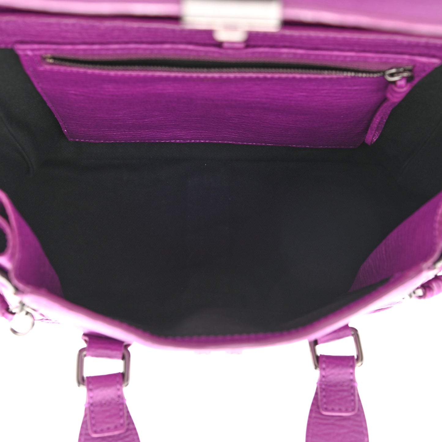 Textured Calfskin Medium Pashli Satchel Orchid