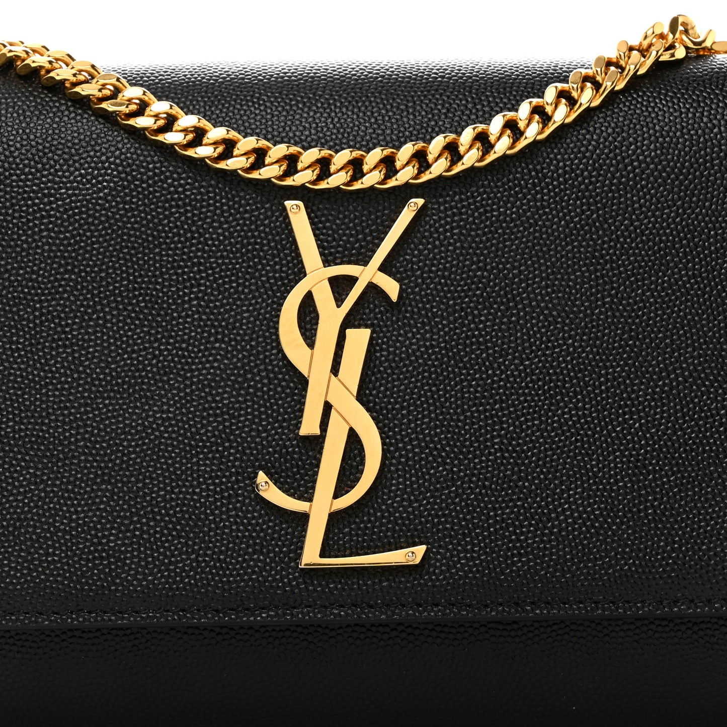 Grain De Poudre Small Monogram Kate Satchel Black