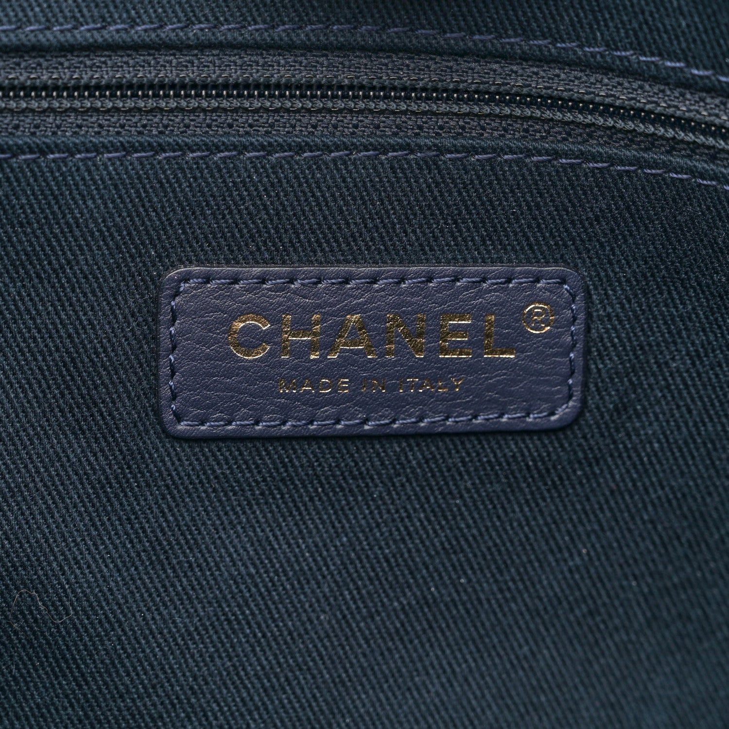 Chanel Woven Straw Raffia Small Deauville Tote Blue 6 of 10