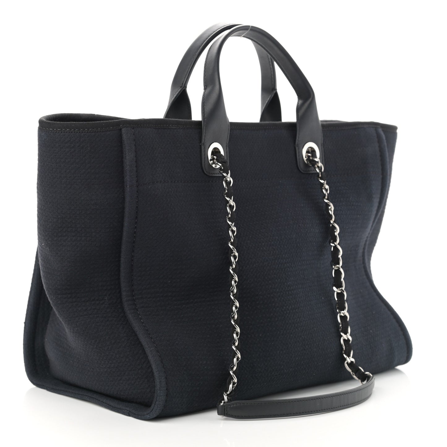 Mixed Fibers Medium Deauville Tote Black