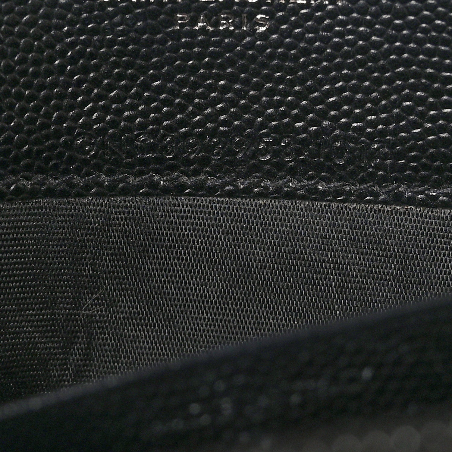 Saint Laurent Grain De Poudre Matelasse Chevron Monogram Envelope Chain Wallet Black White 7 of 10