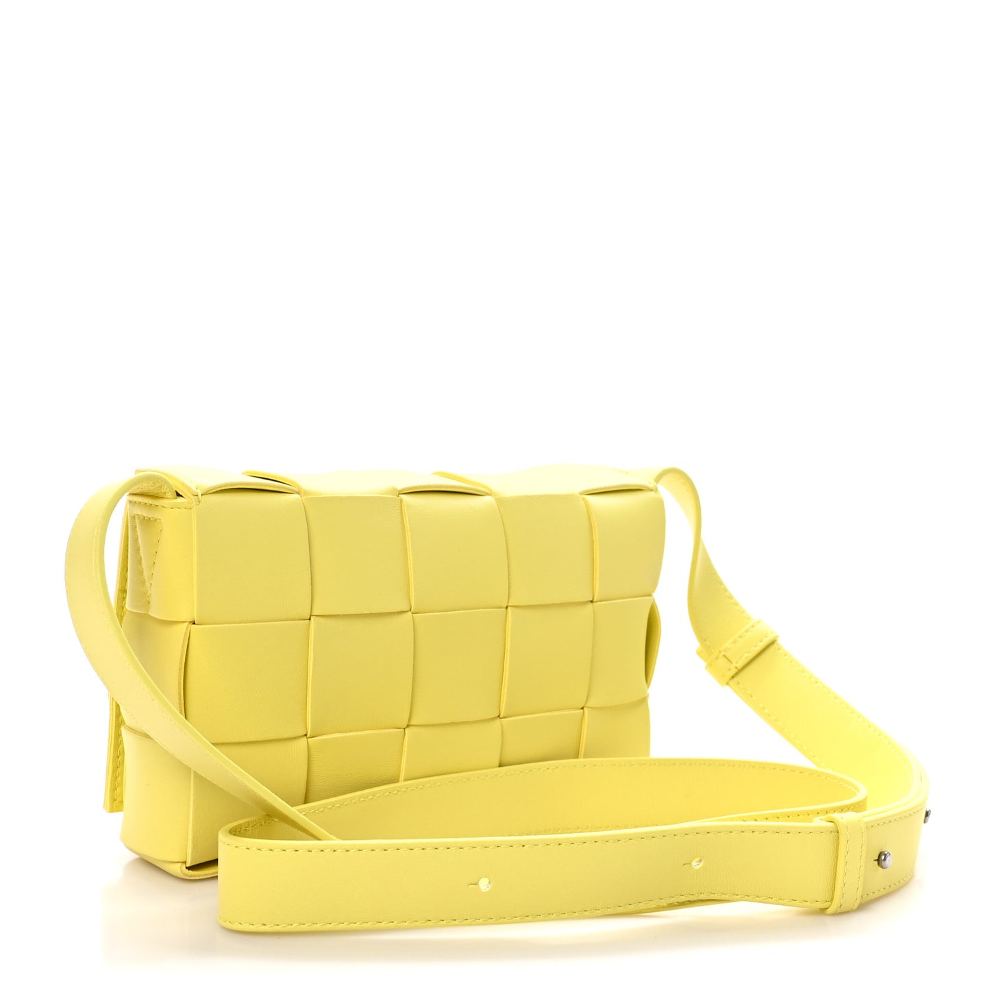Lambskin Maxi Intreccio Small Cassette Crossbody Bag Sherbert