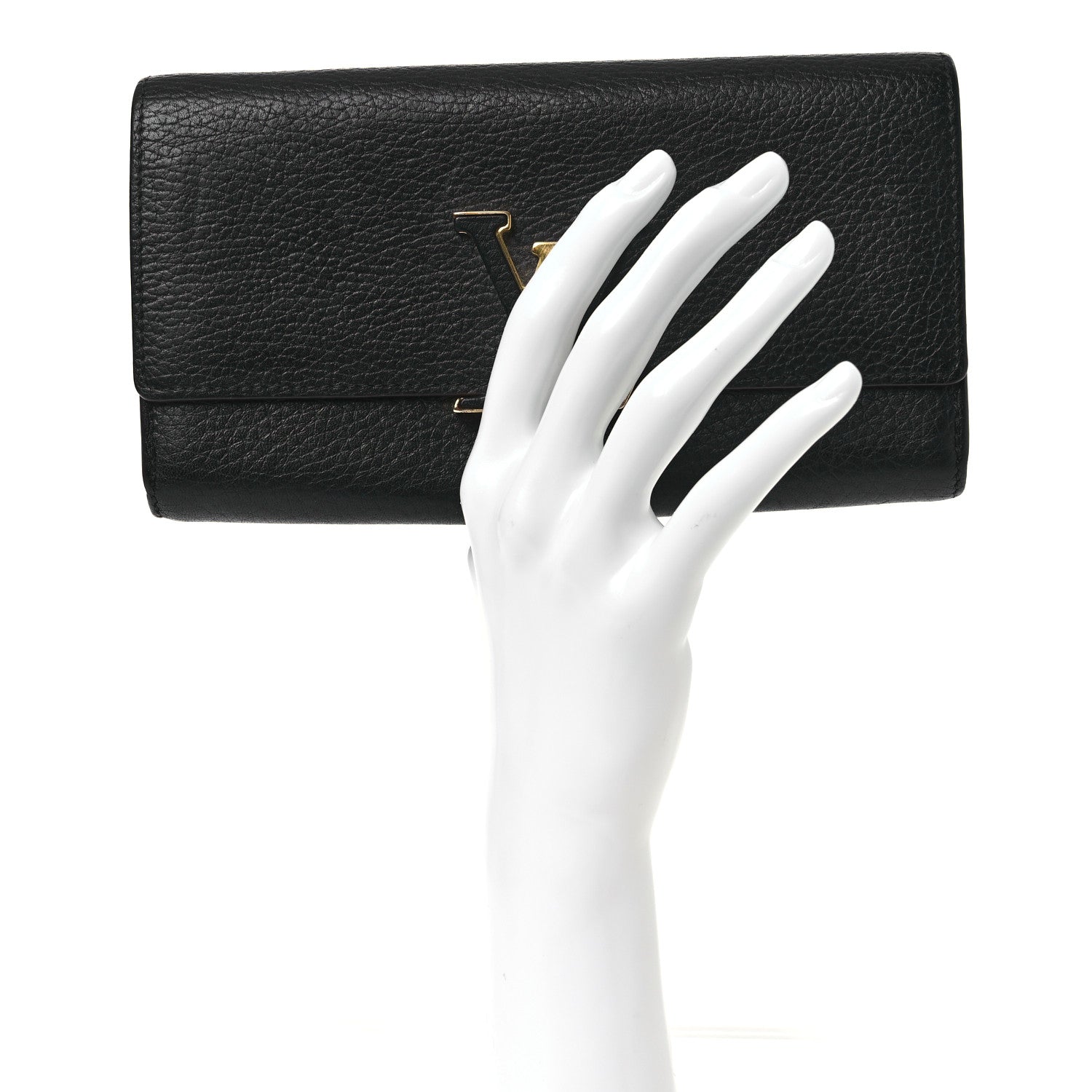 Louis Vuitton Taurillon Capucines Wallet Black 2 of 10