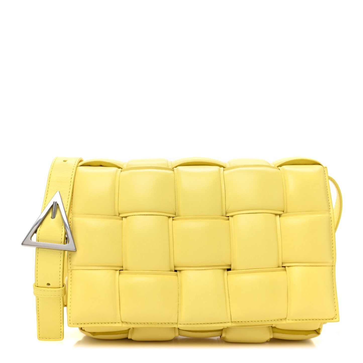 Nappa Maxi Intreccio Padded Cassette Crossbody Bag Sherbet