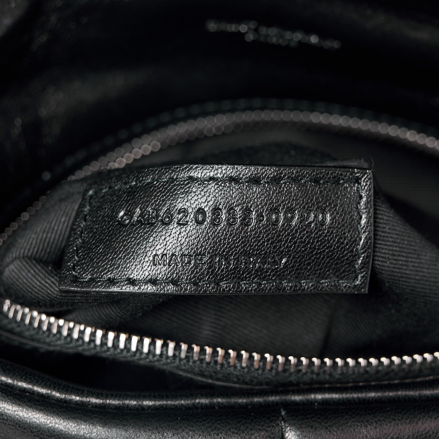 Lambskin Quilted Toy Loulou Puffer Monogram Chain Satchel Black