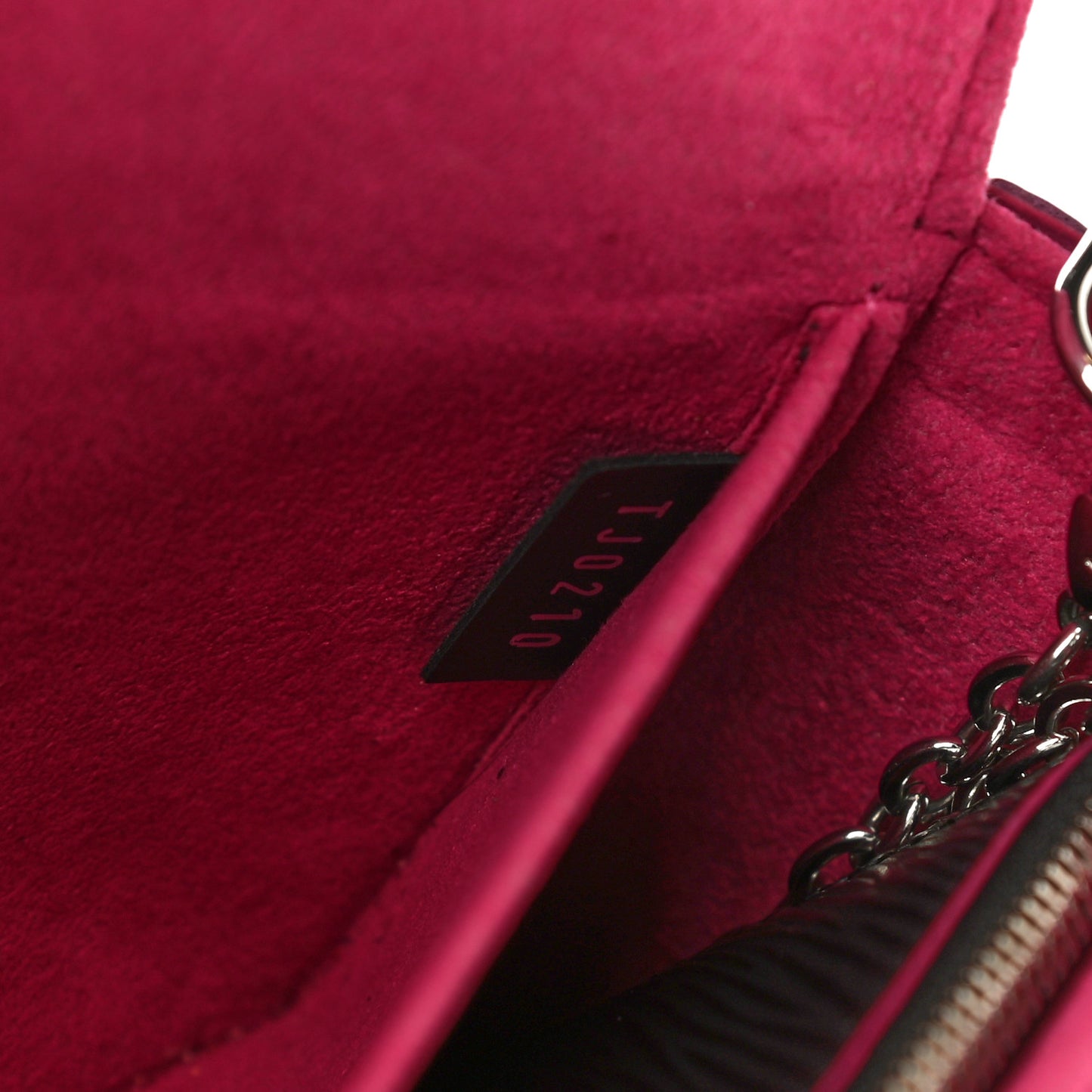 Epi Pochette Felicie Black Hot Pink