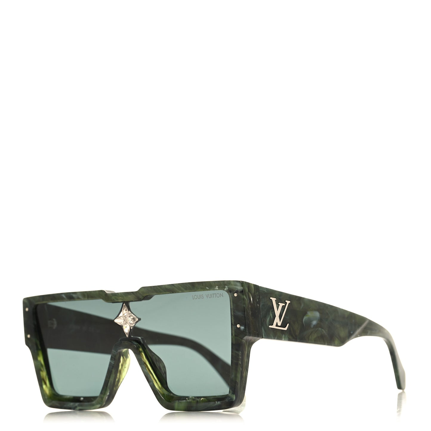Acetate Marble Effect Swarovski Cyclone Sunglasses Z1552W Green