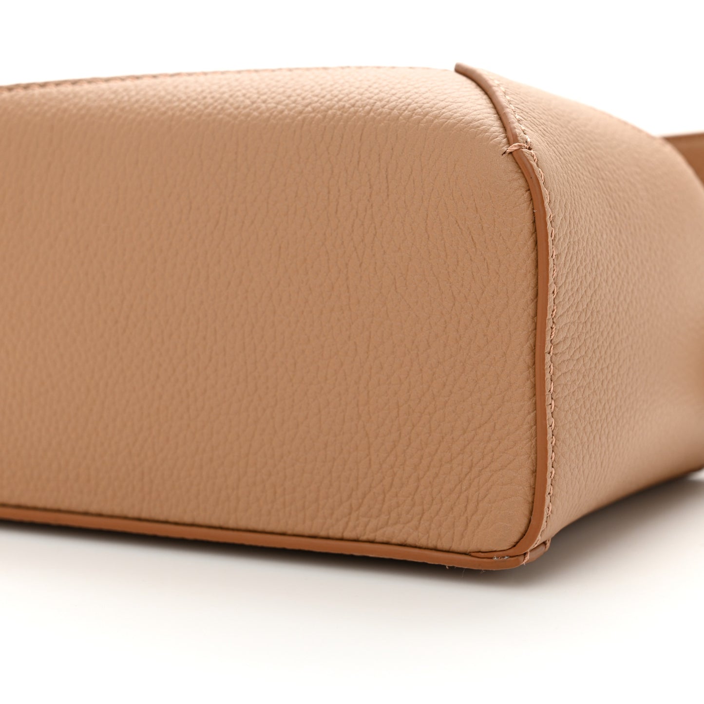 Calfskin Mini Puzzle Edge Bag Toffee