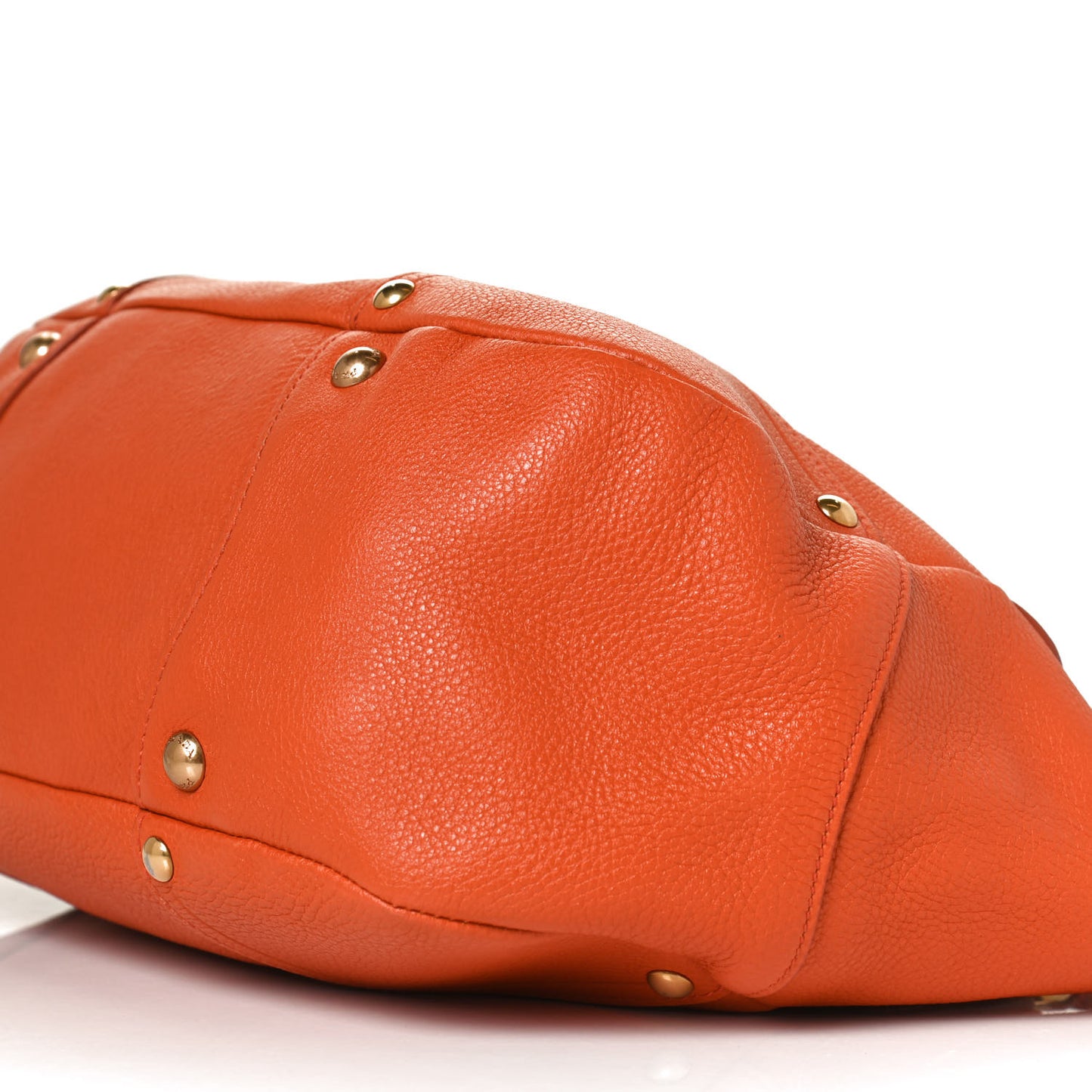 Vitello Daino Pushlock Tote Papaya