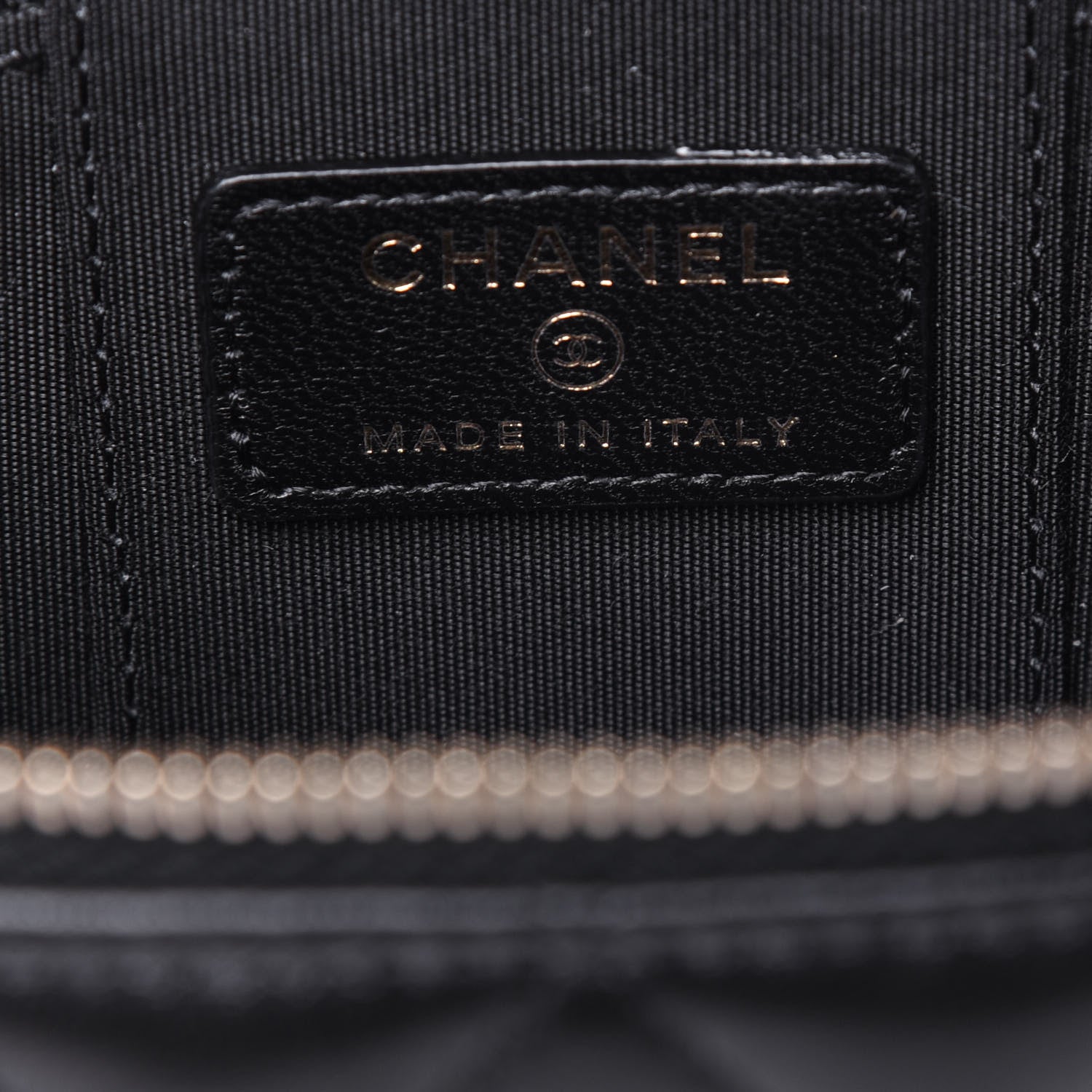 Chanel Lambskin Quilted Top Handle Mini Vanity Case With Chain Black 6 of 11