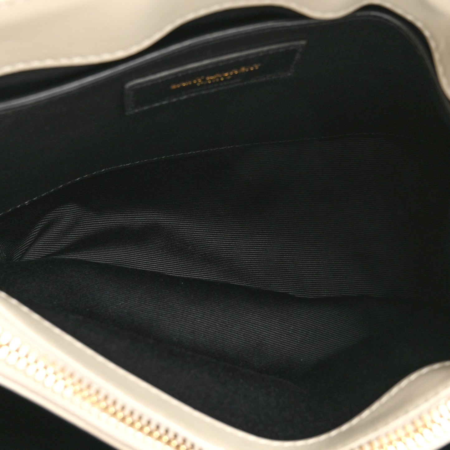 Calfskin Y Quilted Monogram Small Loulou Chain Satchel Crema Soft