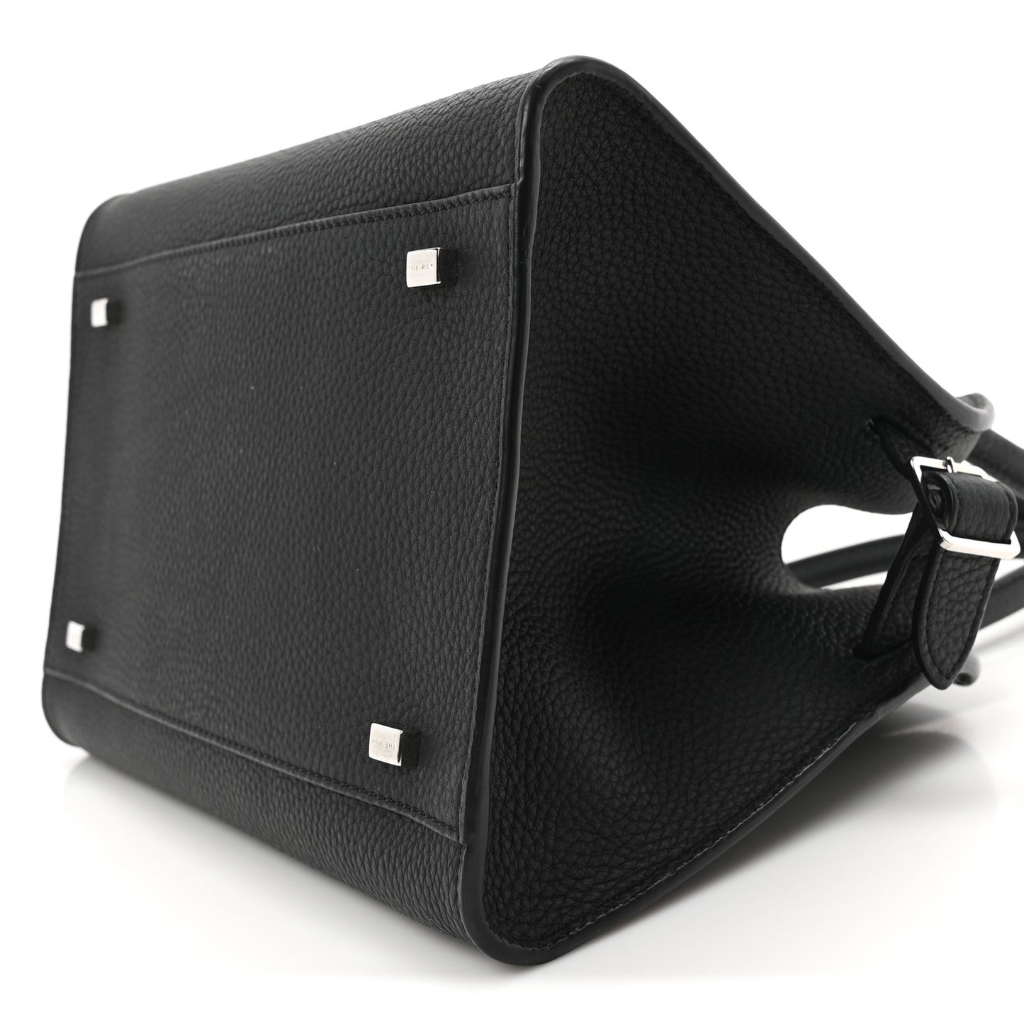 Grained Calfskin Soft Margaux 10 Bag Black