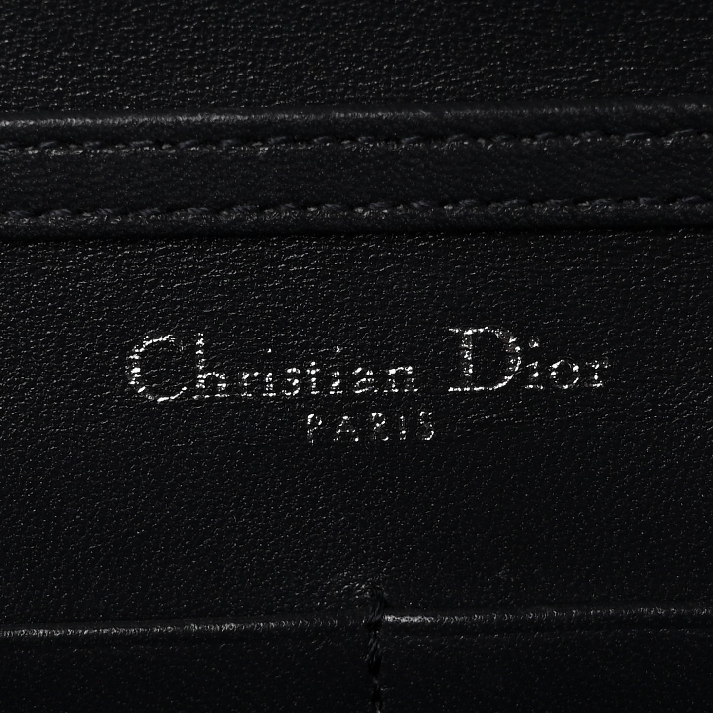 Metallic Patent Micro-Cannage Diorama Wallet on Chain Pouch Silver