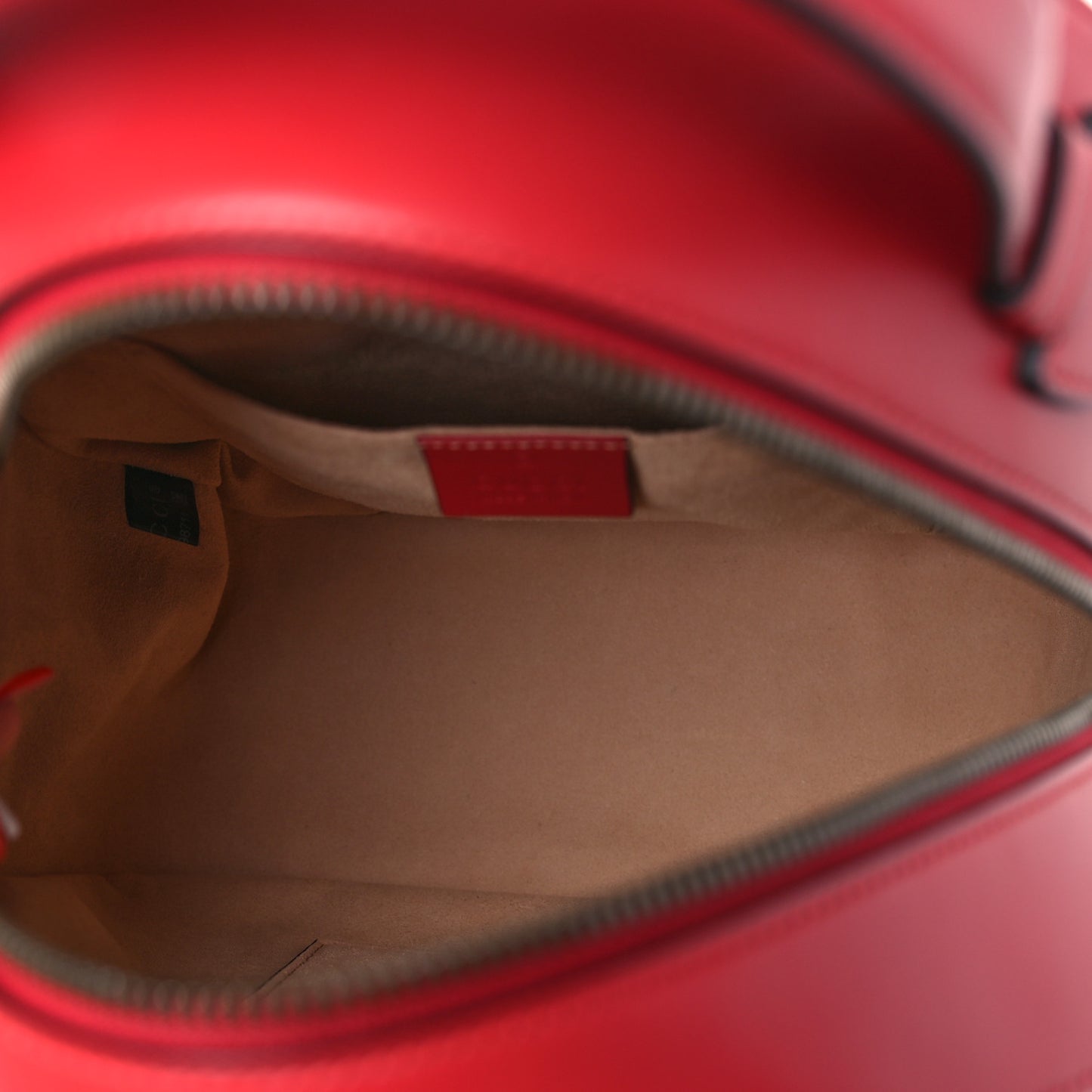 Calfskin Matelasse GG Marmont Dome Backpack Hibiscus Red