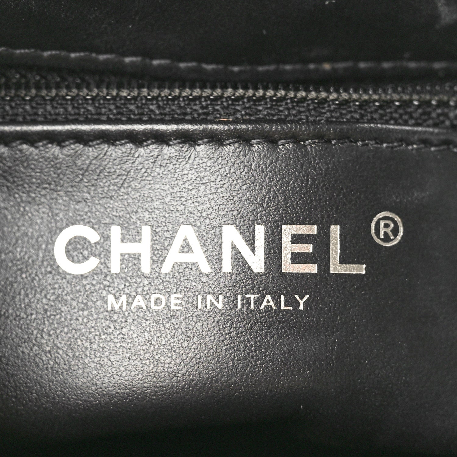 Chanel Printed Denim Quilted Nano Kelly Shopper Black Grey 6 of 10