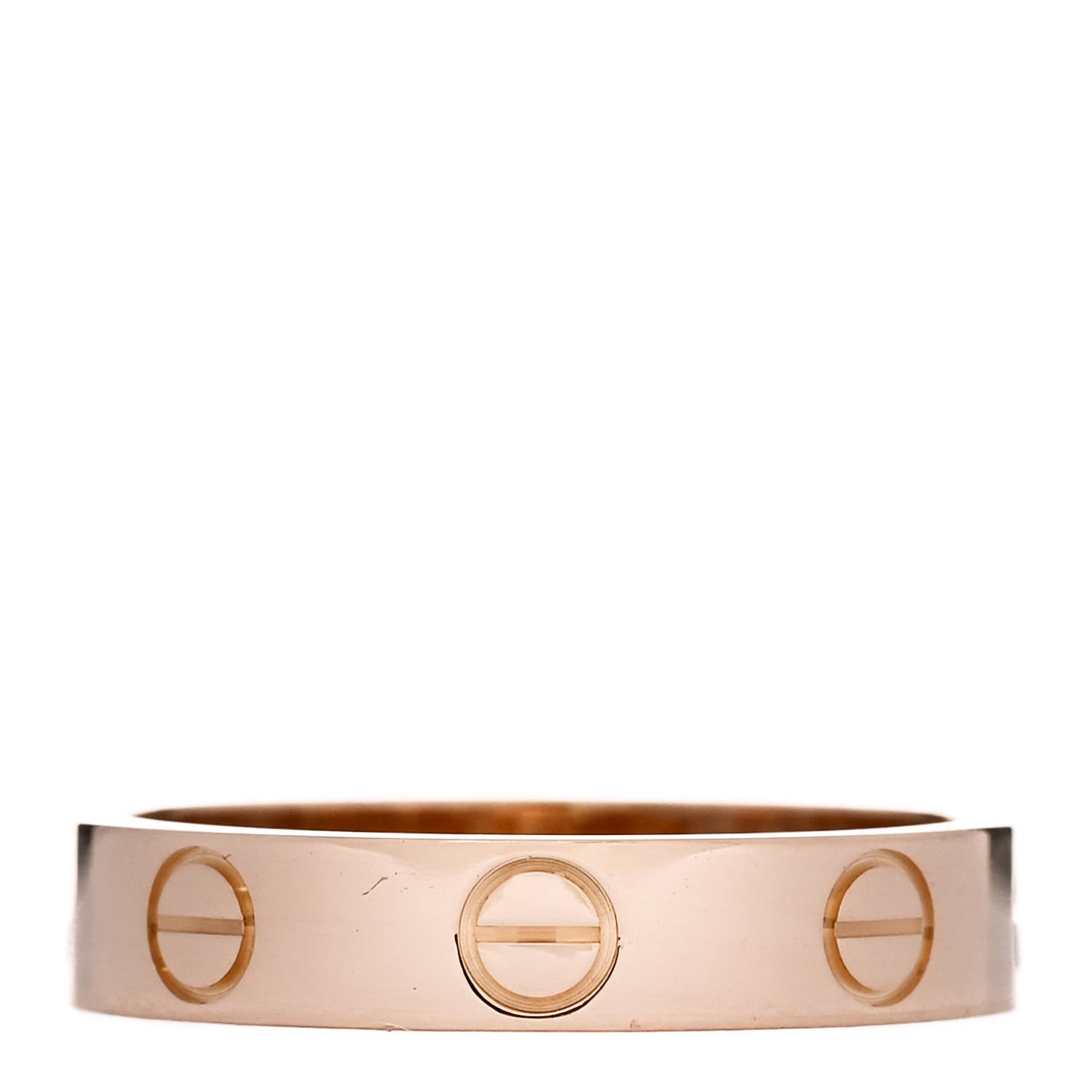 18K Pink Gold 3.5mm LOVE Wedding Band Ring 49 5