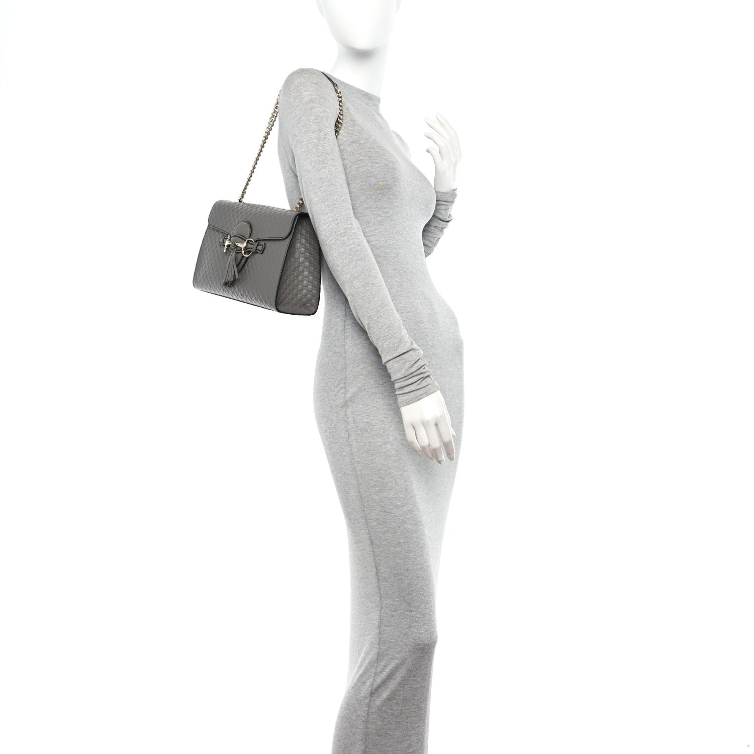 Gucci Soft Microguccissima Medium Emily Chain Shoulder Bag Loess 2 of 10