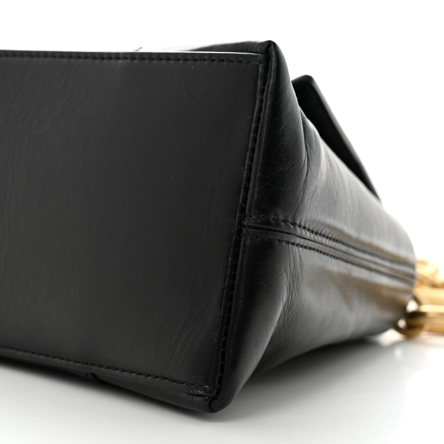 Paper Calfskin S Downtown Chain Shoulder Bag Black