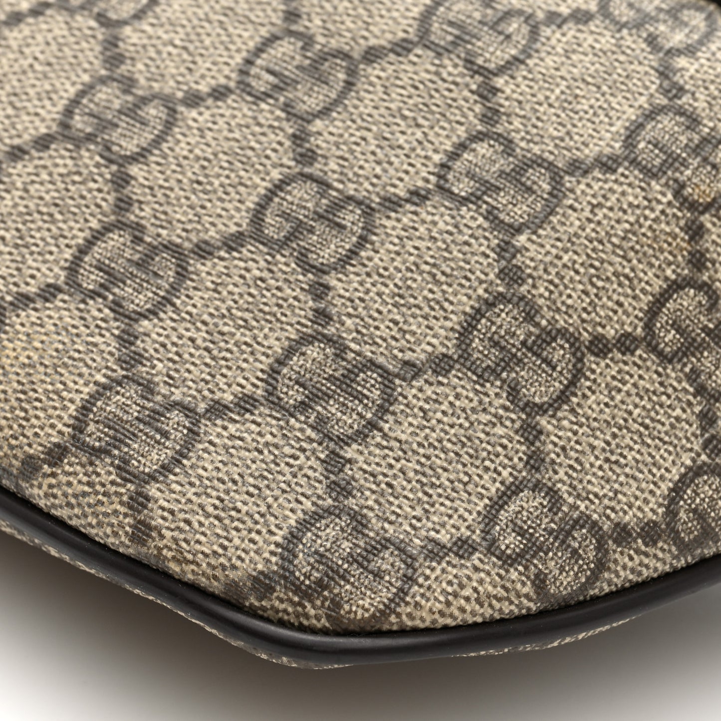 GG Supreme Monogram Belt Bag Dark Brown