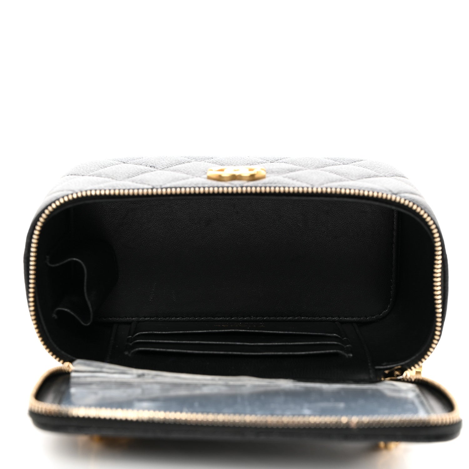 Chanel Caviar Quilted Sweetheart Vanity Case Black 5 of 11