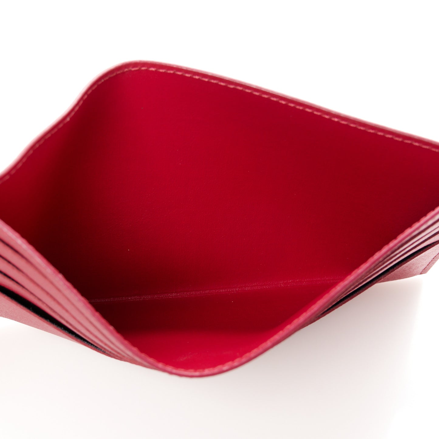 Calfskin Felicie Card Holder Insert Fuchsia